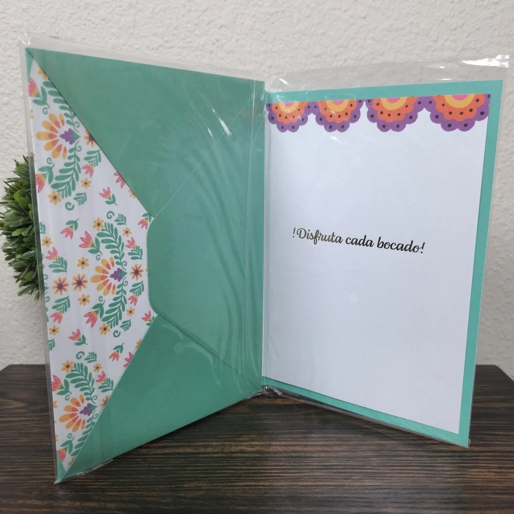 Feliz Cumpleaños! Spanish Birthday Greeting‎ Card Colorful Cake Fiesta